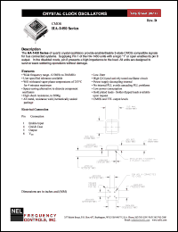 SA1457 datasheet: 5 V, +/-25 ppm, CMOS  crystal clock oscillator SA1457