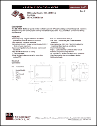 SDA2929 datasheet: 3.3 V, customer specific, differential positive ECL fast edge  crystal clock oscillator SDA2929