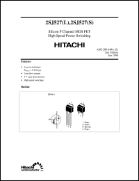2SJ527(L) datasheet: Power switching MOSFET 2SJ527(L)
