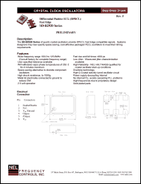 SDB292A datasheet: 2.5 V, +/-20 ppm, differential positive ECL fast edge  crystal clock oscillator SDB292A