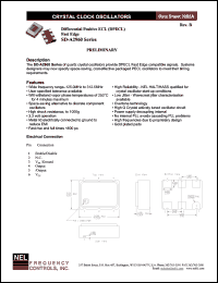 SD2969 datasheet: 5 V, customer specific, differential positive ECL fast edge  crystal clock oscillator SD2969