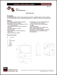 SD2C09 datasheet: 5 V, customer specific, HSTL crystal clock oscillator SD2C09