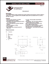 PJA367C datasheet: 3.3 V, +/-100 ppm, VCXO crystal clock oscillator PJA367C