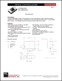 SJ1440 datasheet: 5 V, +/-100 ppm, LVCMOS crystal clock oscillator SJ1440