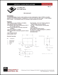 SJB1441 datasheet: 2.5 V, +/-50 ppm, LVCMOS crystal clock oscillator SJB1441