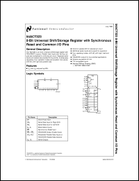 5962-9160701MRA datasheet: 8-Bit Universal Shift/Storage Register with Synchronous Reset and Common I/O Pins 5962-9160701MRA