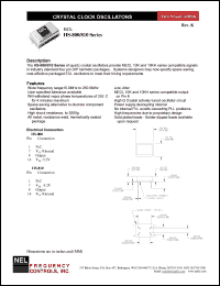 SMA80C datasheet: 3.3 V, +/-100 ppm, ECL crystal clock oscillator SMA80C