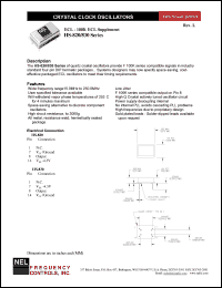 SM829 datasheet: 5 V, customer specific, ECL crystal clock oscillator SM829