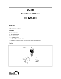 2SJ221 datasheet: Power switching MOSFET 2SJ221