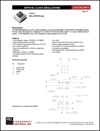 SAA1439 datasheet: 3.3 V, customer specific, CMOS crystal clock oscillator SAA1439