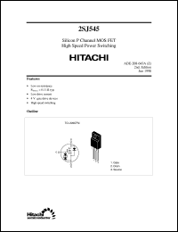 2SJ545 datasheet: Power switching MOSFET 2SJ545