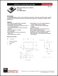 SJ292A datasheet: 5 V, +/-20 ppm, differential positive ECL crystal clock oscillator SJ292A