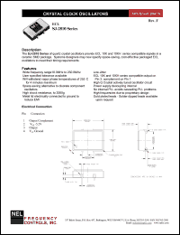 SJ2810 datasheet: 5 V, +/-100 ppm,  ECL crystal clock oscillator SJ2810