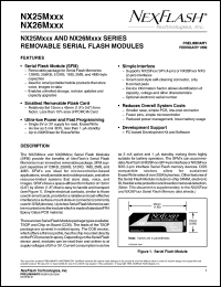 NX25M011A-3V-R datasheet: 3 V, 128 K flash module NX25M011A-3V-R