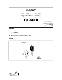 2SK3229 datasheet: Power switching MOSFET 2SK3229