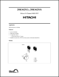 2SK1623(L) datasheet: Power switching MOSFET 2SK1623(L)