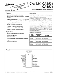 CA3524F datasheet: Regulating pulse width modulator CA3524F