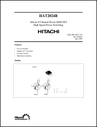 HAT2024R(D) datasheet: Power switching MOSFET HAT2024R(D)