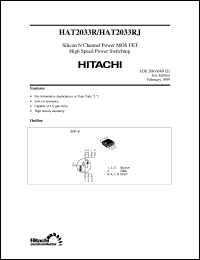 HAT2033R datasheet: Power switching MOSFET HAT2033R