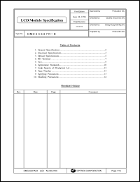 DMC24227N-B datasheet: 24characters x 2lines; 5x8dots (1character); 0.3-7.0V 2.0mA LCD module DMC24227N-B