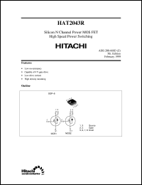 HAT2043R(D) datasheet: Power switching MOSFET HAT2043R(D)