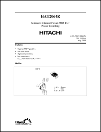 HAT2064R datasheet: Power switching MOSFET HAT2064R