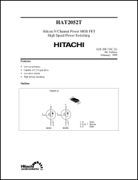 HAT2052T(D) datasheet: Power switching MOSFET HAT2052T(D)