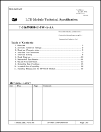 T-51639D084U-FW-A-AA datasheet: 1024 x 768dots; pixel pitch:0.16725 x 0.16725mm; 0.0-4.0V; 0.15mA LCD module T-51639D084U-FW-A-AA