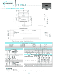 PG9732-C datasheet: 97x32dots; Dot size:0.32 x 0.40mm; dot pitch:0.37 x 0.45mm; LCD monitor (white LED backlight) PG9732-C
