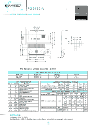 PG9732-A datasheet: 97x32dots; Dot size:0.32 x 0.40mm; dot pitch:0.37 x 0.45mm; LCD monitor (white LED backlight) PG9732-A