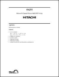 4AJ11 datasheet: Power MOSFET array 4AJ11