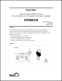 HAF1001 datasheet: Power termal MOSFET HAF1001