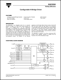 Si9978DW datasheet: Configurable h-bridge driver Si9978DW