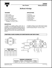 Si9988DQ-T1 datasheet: Buffered h-bridge for motor driver, power converter, optical disk drives etc. Si9988DQ-T1