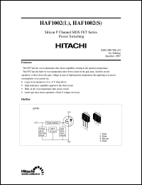 HAF1002(S) datasheet: Power termal MOSFET HAF1002(S)