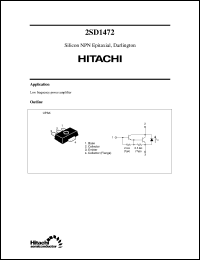 2SD1472 datasheet: Small signal switching Darlington transistor 2SD1472