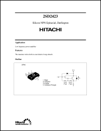 2SD2423 datasheet: Small signal switching Darlington transistor 2SD2423