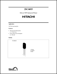 2SC4693 datasheet: Small signal high frequency amplifier transistor 2SC4693