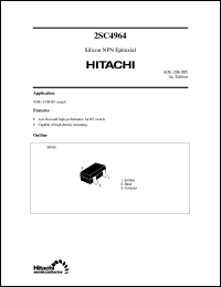 2SC4964 datasheet: Small signal high frequency amplifier transistor 2SC4964