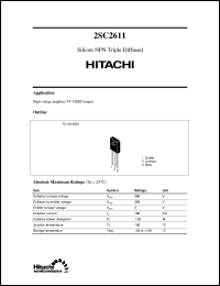 2SC2611 datasheet: Bipolar power general purpose transistor 2SC2611