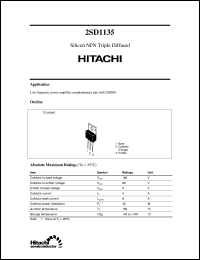 2SD1135 datasheet: Bipolar power general purpose transistor 2SD1135