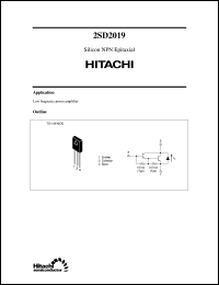 2SD2019 datasheet: Bipolar power switching Darlington transistor 2SD2019