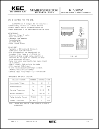 KIA6029Z datasheet: FM IF system for car ETR KIA6029Z