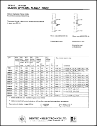 1N4154 datasheet: 35 V, 150 mA, silicon epitaxial planar  diode 1N4154