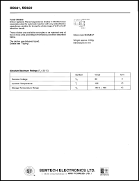 BB621 datasheet: 32 V, silicon epitaxial planar capacitance diode BB621