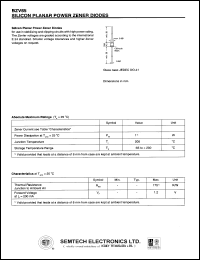 BZV85/C8V2 datasheet: 8.2 V, silicon planar power zener diode BZV85/C8V2