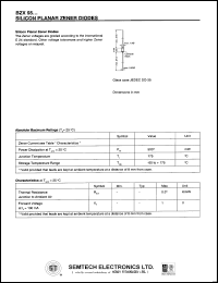 BZX55/C2V0 datasheet: 2.0 V, 5 mA silicon planar zener diode BZX55/C2V0