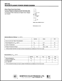 BZX85/C8V2 datasheet: 8.2 V,  silicon planar power zener diode BZX85/C8V2