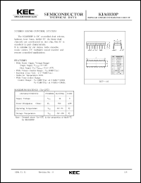 KIA6930S datasheet: Stereo sound control system KIA6930S