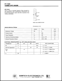 FV1043 datasheet: 5 V, 250 mA tuner AFC diode FV1043